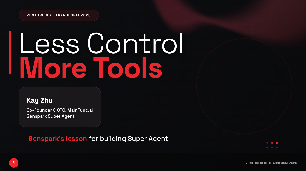 Less Control, More Tools